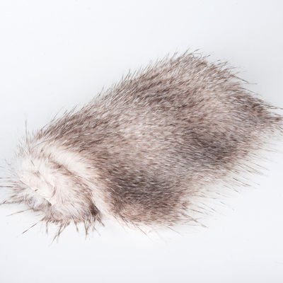 1100 g/m Tessuto a maglia con retro di pelliccia finta per giubbotti da donna Materiale a pila lunga di lusso