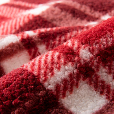 Super Soft 100 Polyester a maglia modello personalizzato 3D Jacquard Mirco Sherpa tessuto di velluto per abbigliamento