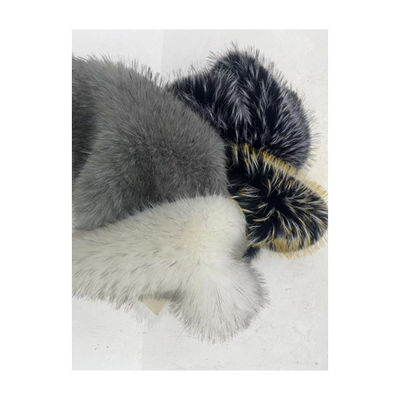 Tissu di pelle finta colorato a punta bianca e nera per cappelli Pom Pom