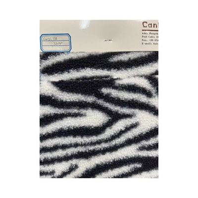 Tessuto di Teddy stampato su misura caldo 100% poliestere a maglia per cappotto e giocattolo Larghezza 58/60