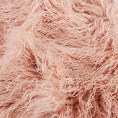 Personalizzare il colore Long Pile tessuto artificiale di pelliccia mongola in stile semplice da PANTONE