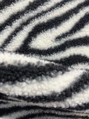 Tessuto di Teddy stampato su misura caldo 100% poliestere a maglia per cappotto e giocattolo Larghezza 58/60