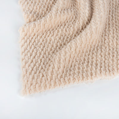 Stoffa di velluto Sherpa a doppia faccia di stile semplice per abiti e coperte 58/60" di larghezza