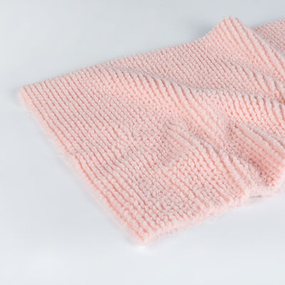Stoffa di velluto Sherpa a doppia faccia di stile semplice per abiti e coperte 58/60" di larghezza