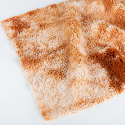 Densità di peso medio personalizzato Tintura speciale Tessuto di velluto Teddy per abbigliamento / divano