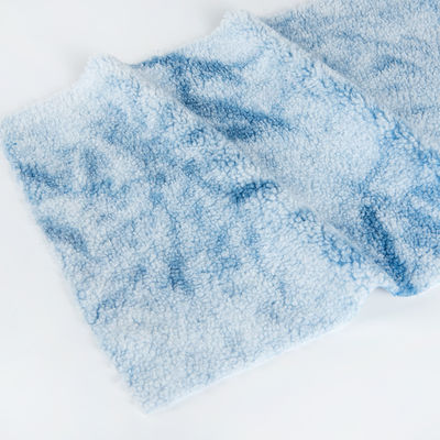 Densità di peso medio personalizzato Tintura speciale Tessuto di velluto Teddy per abbigliamento / divano