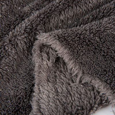 Tessuto a maglia 100% poliestere Sherpa Fleece per coperte con due lati Micro Polar