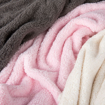 Tessuto a maglia 100% poliestere Sherpa Fleece per coperte con due lati Micro Polar