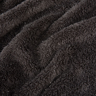 Tessuto a maglia 100% poliestere Sherpa Fleece per coperte con due lati Micro Polar