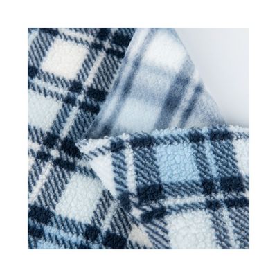Stoffa di tessuto in poliestere stampata al 100% Sherpa Fleece per abbigliamento in stile TWILL