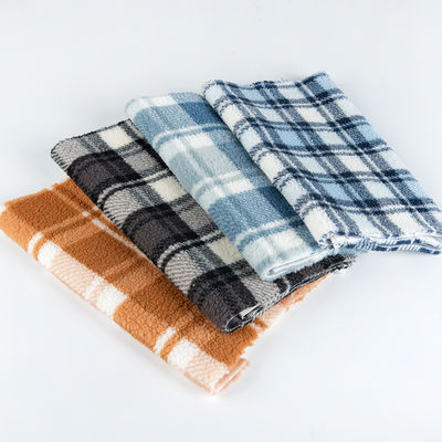 Stoffa di tessuto in poliestere stampata al 100% Sherpa Fleece per abbigliamento in stile TWILL