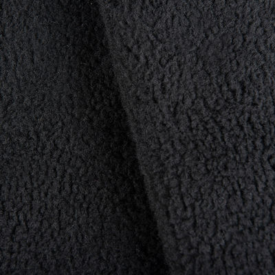 100% poliestere sherpa fleece Teddy Bonded suede tessuto a maglia per l'abbigliamento