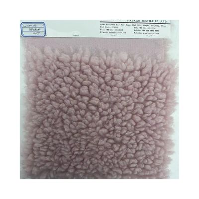 Tessuto Teddy in lana di Sherpa 100% poliestere Peso pesante per abiti invernali