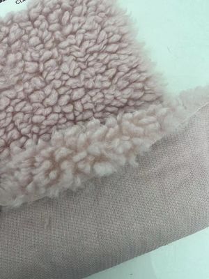 Tessuto Teddy in lana di Sherpa 100% poliestere Peso pesante per abiti invernali