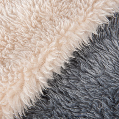 Abbigliamento Tintura solida a pila corta Acrilico Pelliccia di coniglio Tessuto 100% Acrilico Materiale anteriore