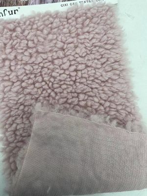 Tessuto Teddy in lana di Sherpa 100% poliestere Peso pesante per abiti invernali