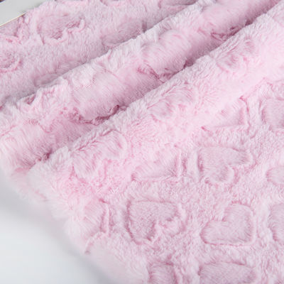 100% poliestere coniglio tessuto di pelliccia finta per cappotto invernale modello di spazzola morbido tricotato