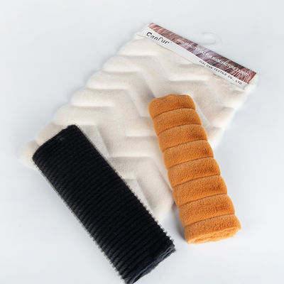 Tessuto di pelliccia di coniglio finto per cappotto 100% poliestere Conteggio di filati 80S × 80S