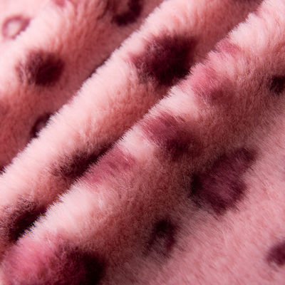 Stoffa di pelliccia di coniglio di peluche per cappotto sciarpa scarpe borsa di scarpe coperta in popolare stampa zebra