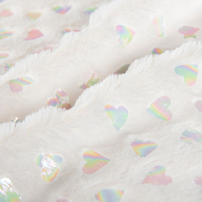Borsa con modello spazzolato 100% poliestere argento PV Plush tessuto di pelliccia finta per tessile domestico