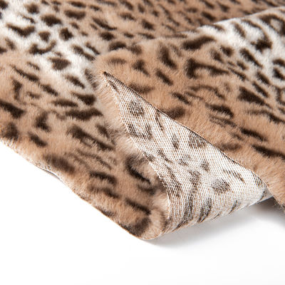 Tessuto di pelliccia di peluche per abbigliamento con modello personalizzato
