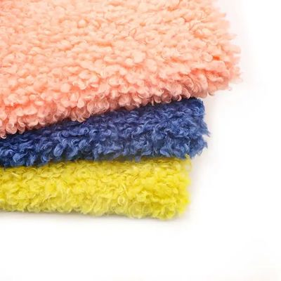Modello stampato Tessuto a maglia di pelliccia di Teddy per cappotto