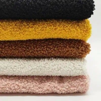 Modello stampato Tessuto a maglia di pelliccia di Teddy per cappotto