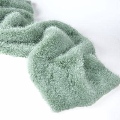 Tessuto di pelliccia di volpe finta morbido e lussuoso per cappotto da donna Sciarpa Pom Pom Pelliccia larghezza 58/60