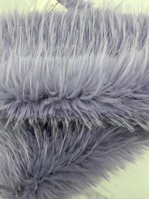 Materiale anteriore 100% acrilico, capelli lunghi, tessuto di pelliccia finta per la distribuzione