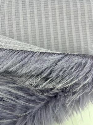 Materiale anteriore 100% acrilico, capelli lunghi, tessuto di pelliccia finta per la distribuzione