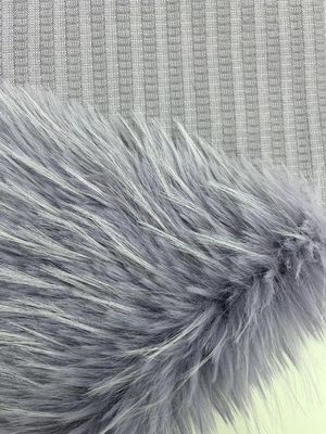 Materiale anteriore 100% acrilico, capelli lunghi, tessuto di pelliccia finta per la distribuzione