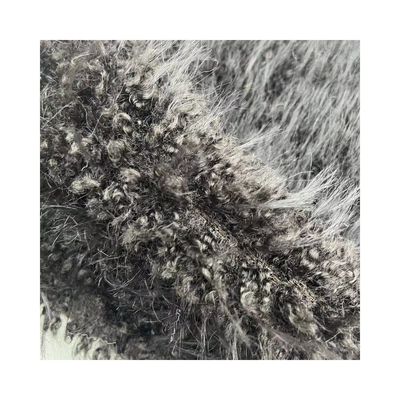 Tessuto di pelliccia finta a pila lunga con modello tinto a punta e 1200 gm