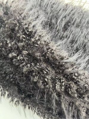 Tessuto di pelliccia finta a pila lunga con modello tinto a punta e 1200 gm