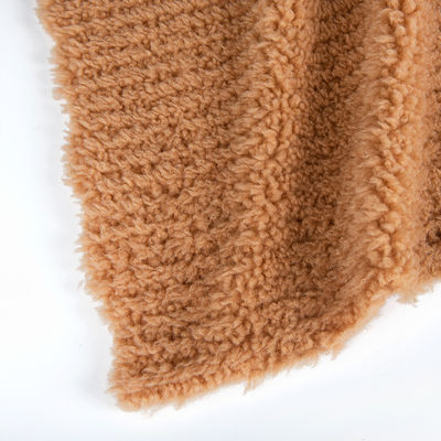 100% poliestere a maglia morbida pelliccia di pelliccia Shu velvetino Mirco Sherpa tessuto leggero
