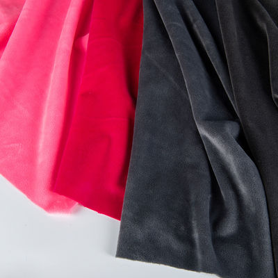 Tessuto di velluto di peluche corto 95%Polyester 5%Spandex Elastico colore personalizzato Stile semplice
