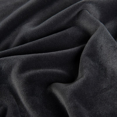 Tessuto di velluto di peluche corto 95%Polyester 5%Spandex Elastico colore personalizzato Stile semplice