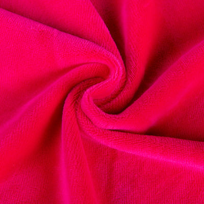 Tessuto di velluto di peluche corto 95%Polyester 5%Spandex Elastico colore personalizzato Stile semplice