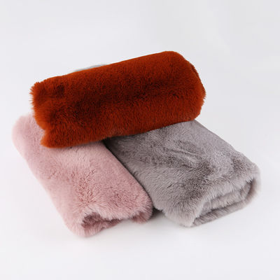 Tricot Polyester a maglia imitazione Tessuto di capelli di coniglio per abbigliamento invernale Sciarpa e cappotto