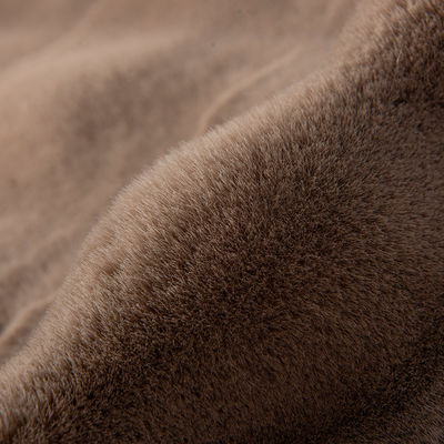 Tricot Polyester a maglia imitazione Tessuto di capelli di coniglio per abbigliamento invernale Sciarpa e cappotto
