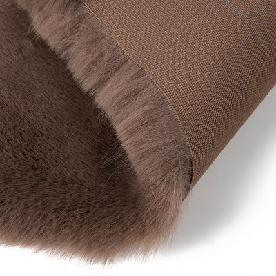 Poliestere Long Pile Fux Pelliccia Trim Tessuto per Super Soft False Pelliccia di Coniglio Aspetto e sensazione