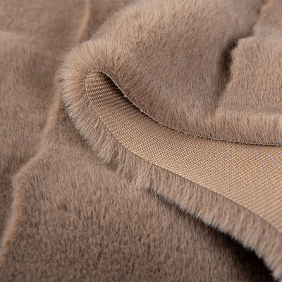 Poliestere Long Pile Fux Pelliccia Trim Tessuto per Super Soft False Pelliccia di Coniglio Aspetto e sensazione