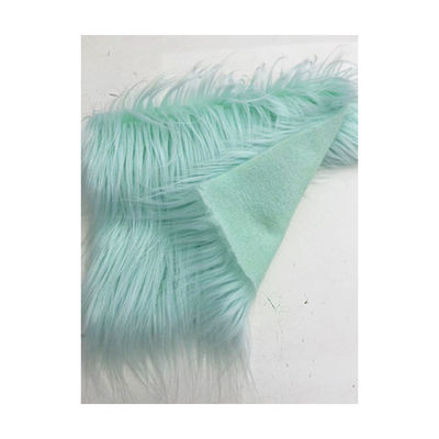 450gm tessuto di pelliccia falsa colorato stampato per tappeto a pila lunga tenda di peluche 65mm pelosa