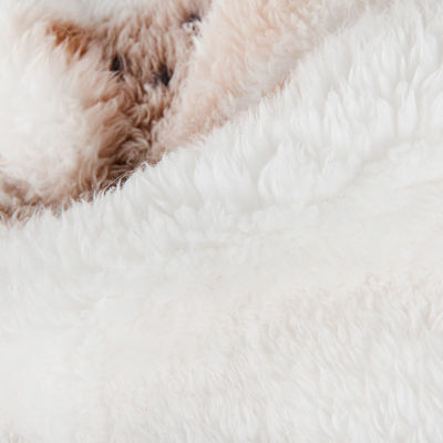 Tessuto morbido in poliestere 100% Jacquard Sherpa Fleece per abbigliamento invernale