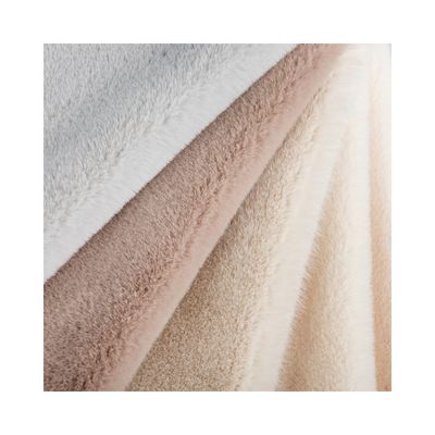 100% ispezione pelliccia finta 100% tessuto corto in poliestere per cappotto