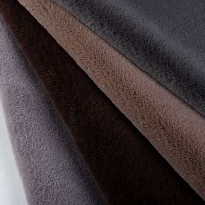 100% ispezione pelliccia finta 100% tessuto corto in poliestere per cappotto