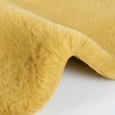 100% ispezione pelliccia finta 100% tessuto corto in poliestere per cappotto