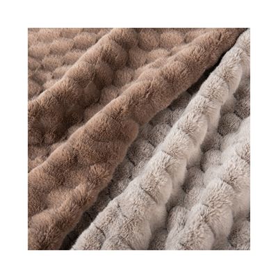 Tissu di pelliccia di coniglio finto per abbigliamento/tessile per la casa/slipper
