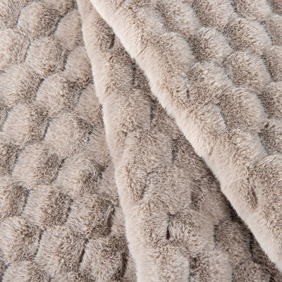 Tissu di pelliccia di coniglio finto per abbigliamento/tessile per la casa/slipper