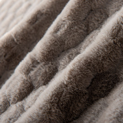 Tissu di pelliccia di coniglio finto per abbigliamento/tessile per la casa/slipper