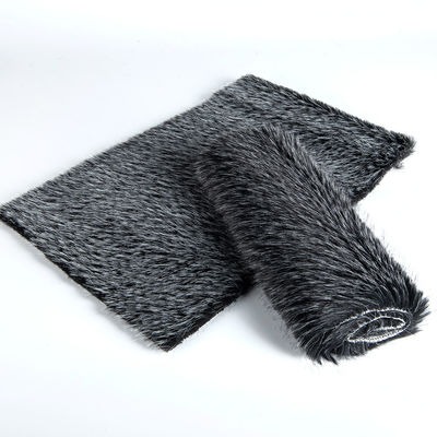 Materiale di schiena artificiale al 100% di arcilica Jacquard pelliccia lunga tessuto di pelliccia finta per indumenti